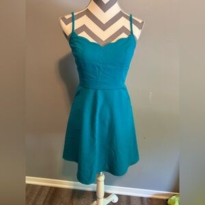 Market & Spruce Turquoise Mini Dress
